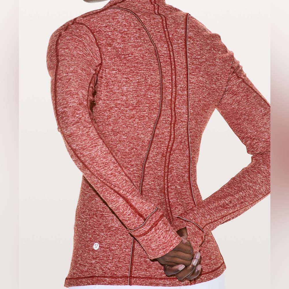 Lululemon Run Briskly 1/2 Zip Heathered Rulu Long Sleeve Pullover - Picture 6 of 10